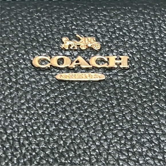 COACH Box Program Polished Pebble Small Wristlet - Picture 9 of 12